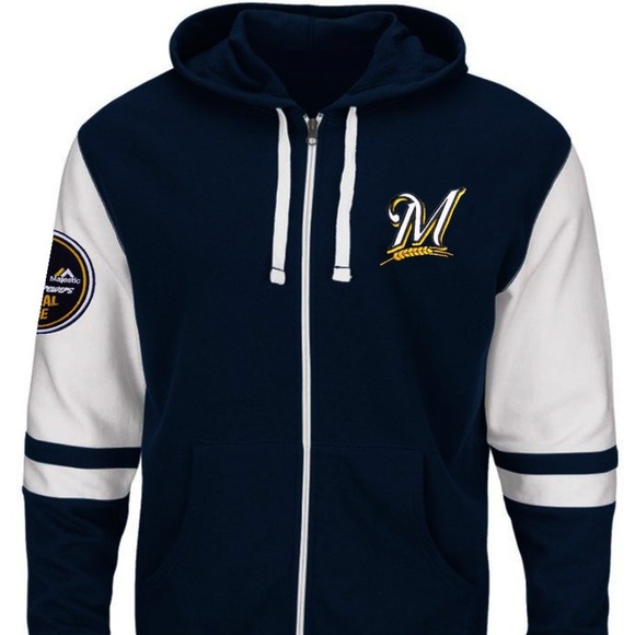 milwaukee brewers hooded sweatshirt